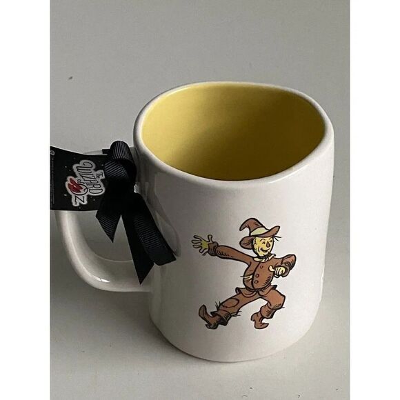 Rae Dunn Wizard Of Oz Mug Scarecrow If I Only Had A Brain Double Sided NEW - Picture 3 of 6